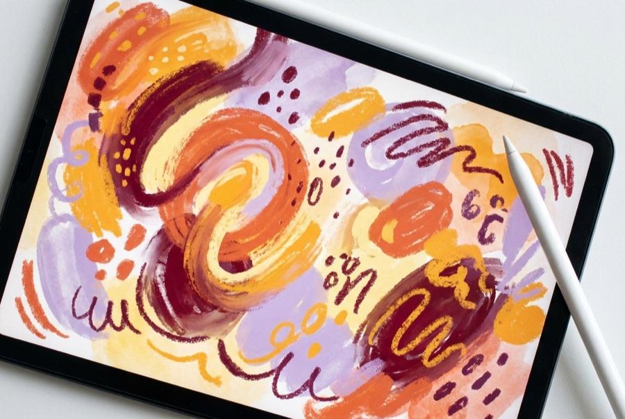 Beispiel-Cover: Procreate-Brushes: Gouache-Set